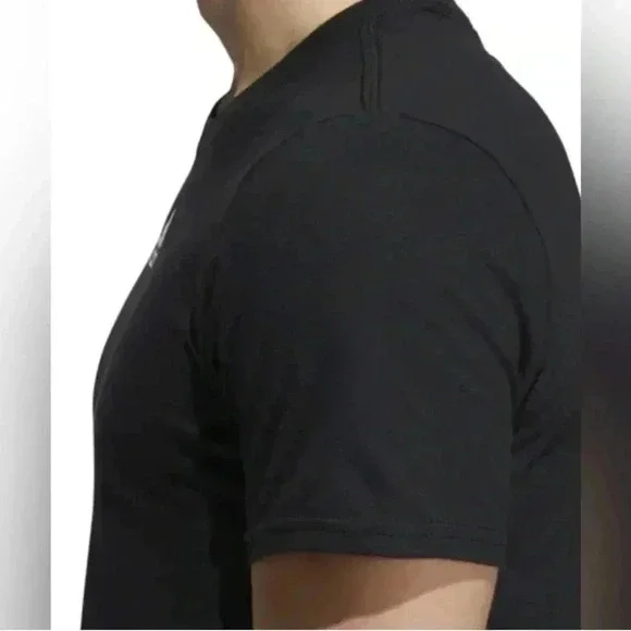 Adidas Mens Small Tee Shirt Black New With Tag - Picture 4 of 6